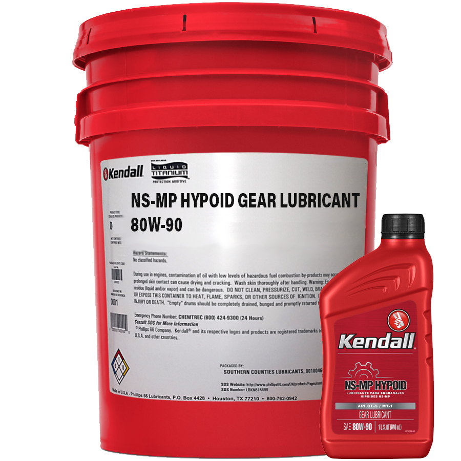 Kendall NS-MP Hypoid Gear Lubricant 80W-90 | SCL